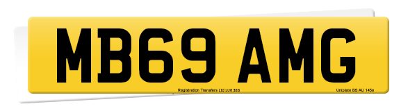 Registration number MB69 AMG
